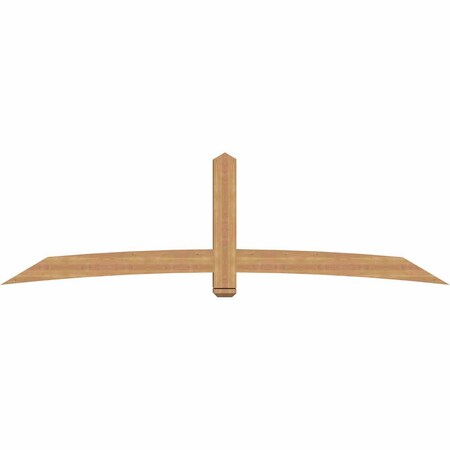 Ekena Millwork Bellingham Timber Gable Bracket, Western Red Cedar, 108"W x 31 1/2"H x 5 1/2"D x 5 1/2"F, 7/12 Pitch GBW108X31X0606BEL00SWR